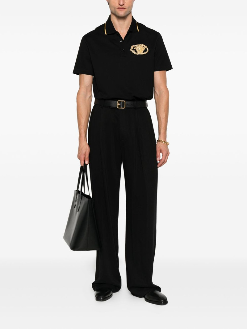VERSACE medusa emblem polo shirt outlook