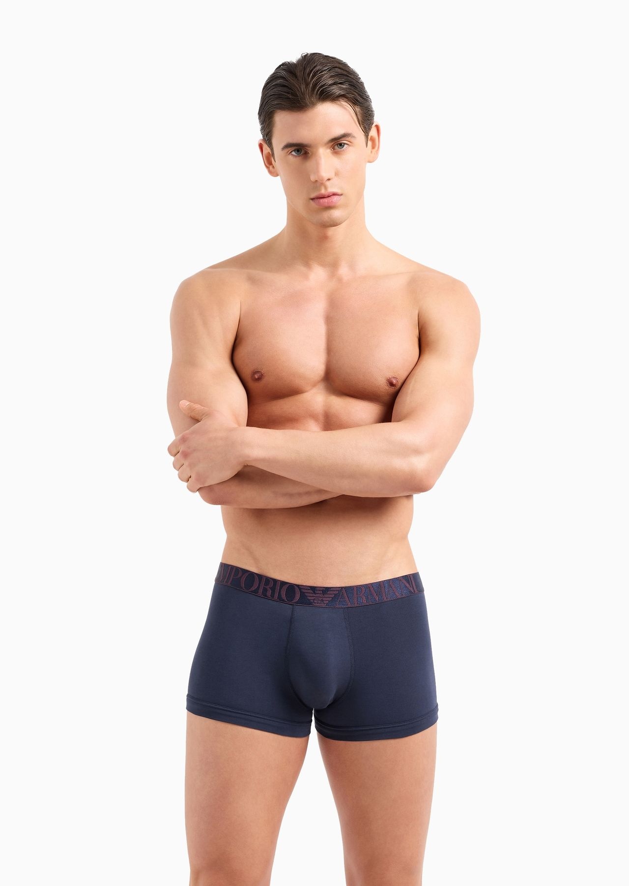 Three-pack of ASV shiny logoband organic-cotton boxer briefs - 3
