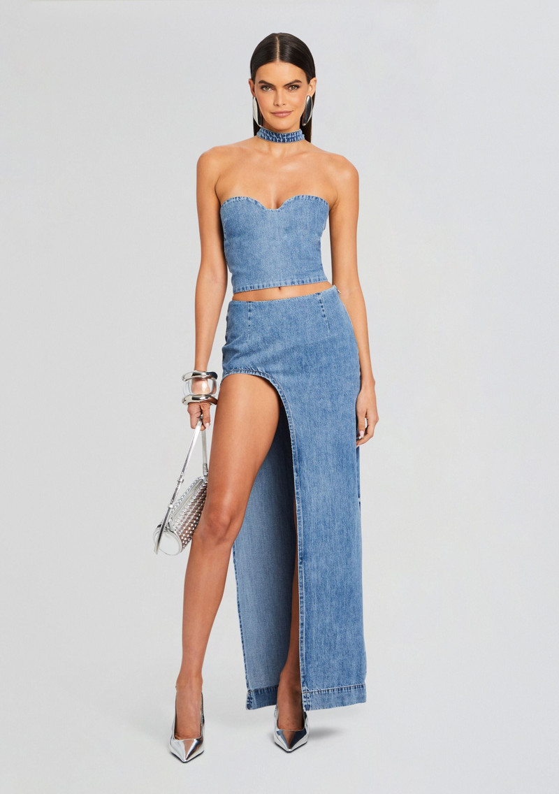 RETROFÊTE WYNTER DENIM SKIRT outlook