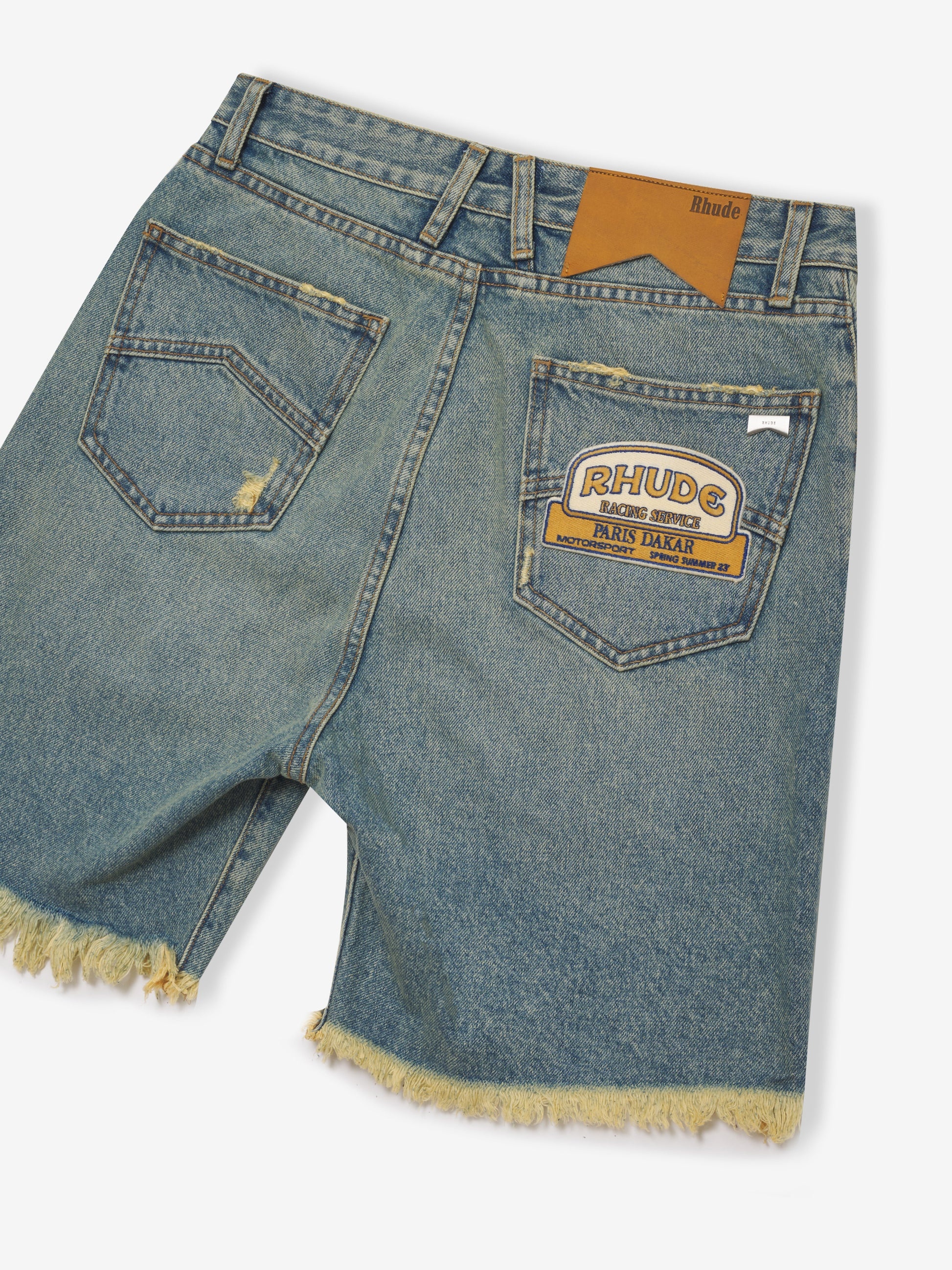 DISTRESSED DENIM SHORTS - 3