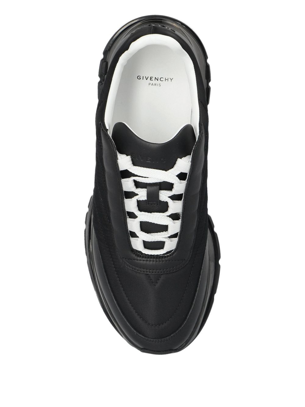 quilted transparent-sole sneakers - 4