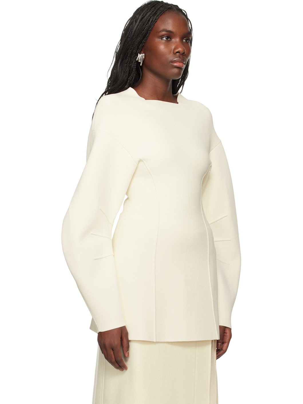 Off-White Long Sleeve Sweater - 2
