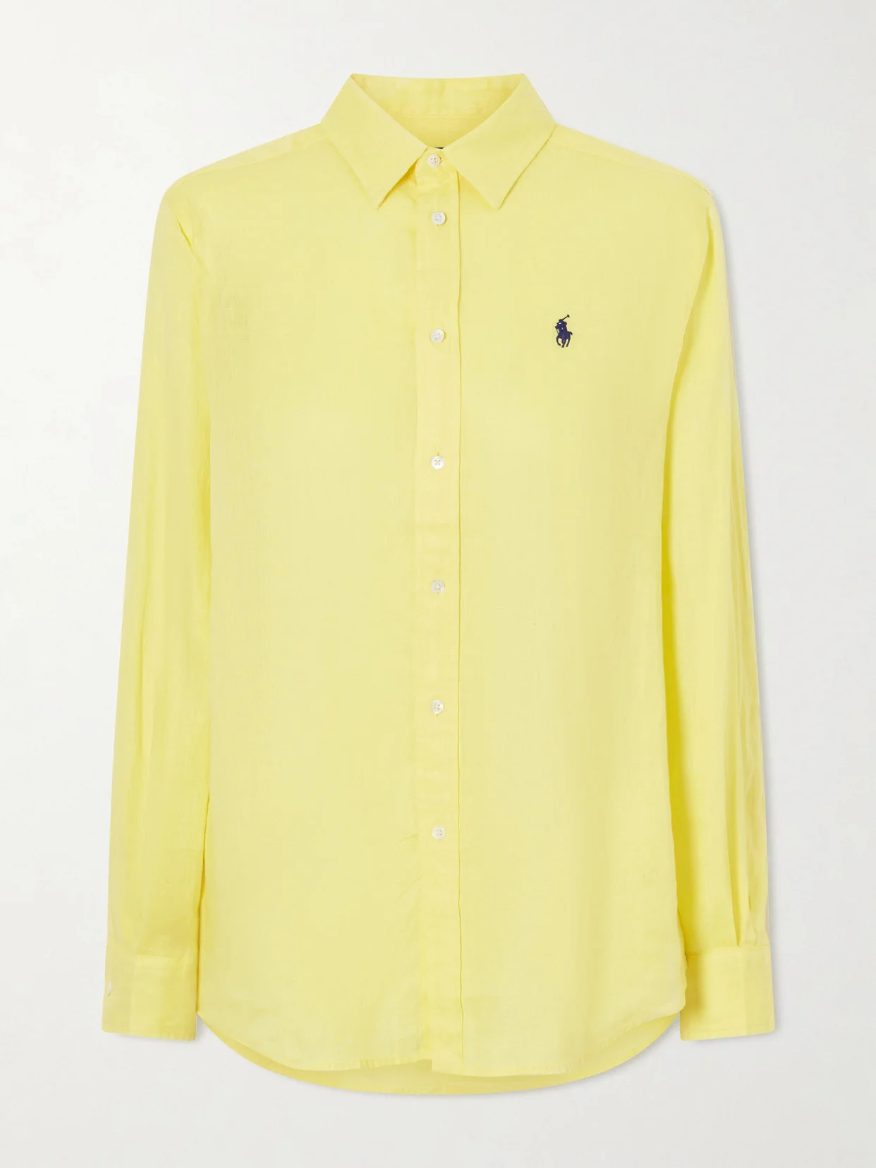 Logo-embroidered Linen Shirt - 1