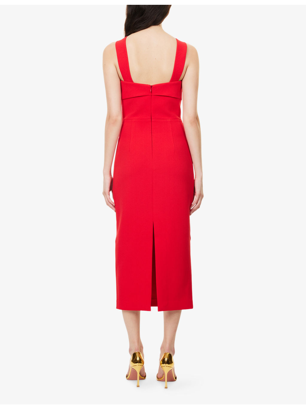 Cameron Embellished Stretch-Woven Midi Dress - 4