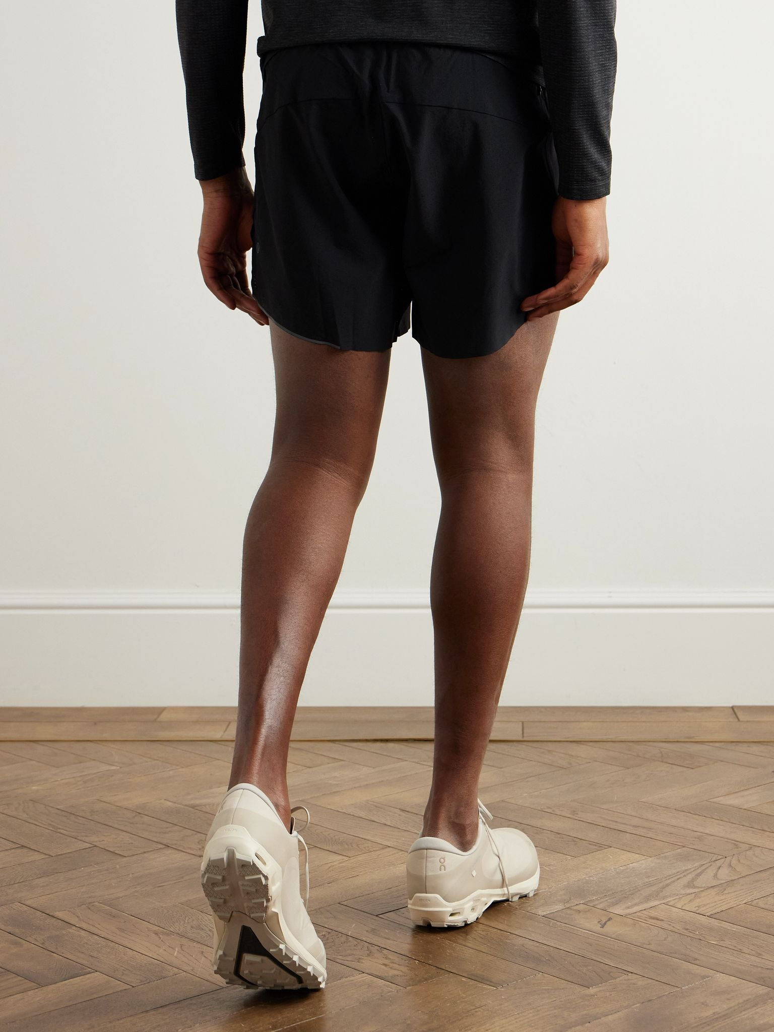 + POST ARCHIVE FACTION Cloudventure Peak Rubber-Trimmed Recycled-Mesh Running Sneakers Beige - 2