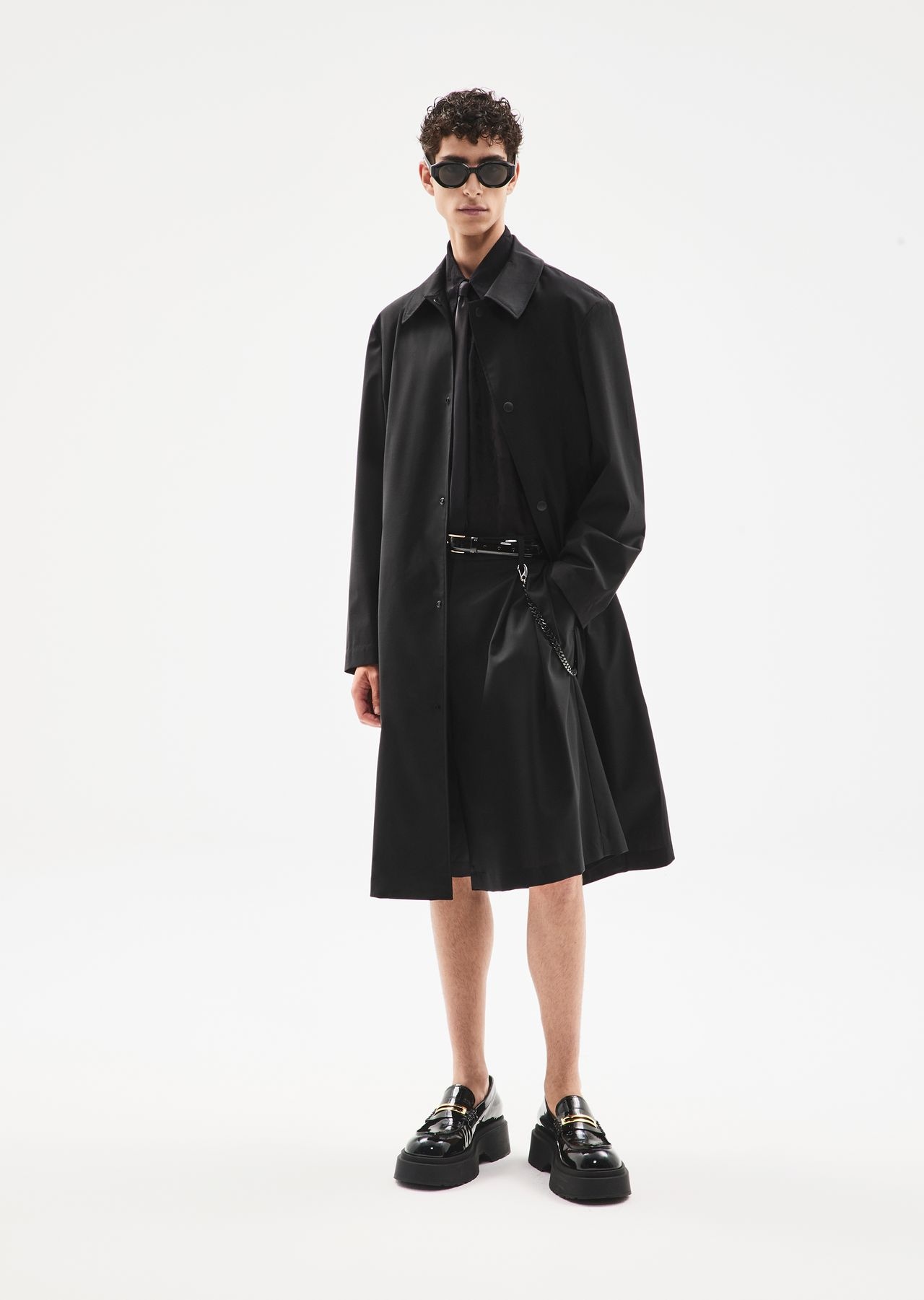 ASV water-repellent and wind-proof trench coat in sustainable virgin-wool technical fabric - 6
