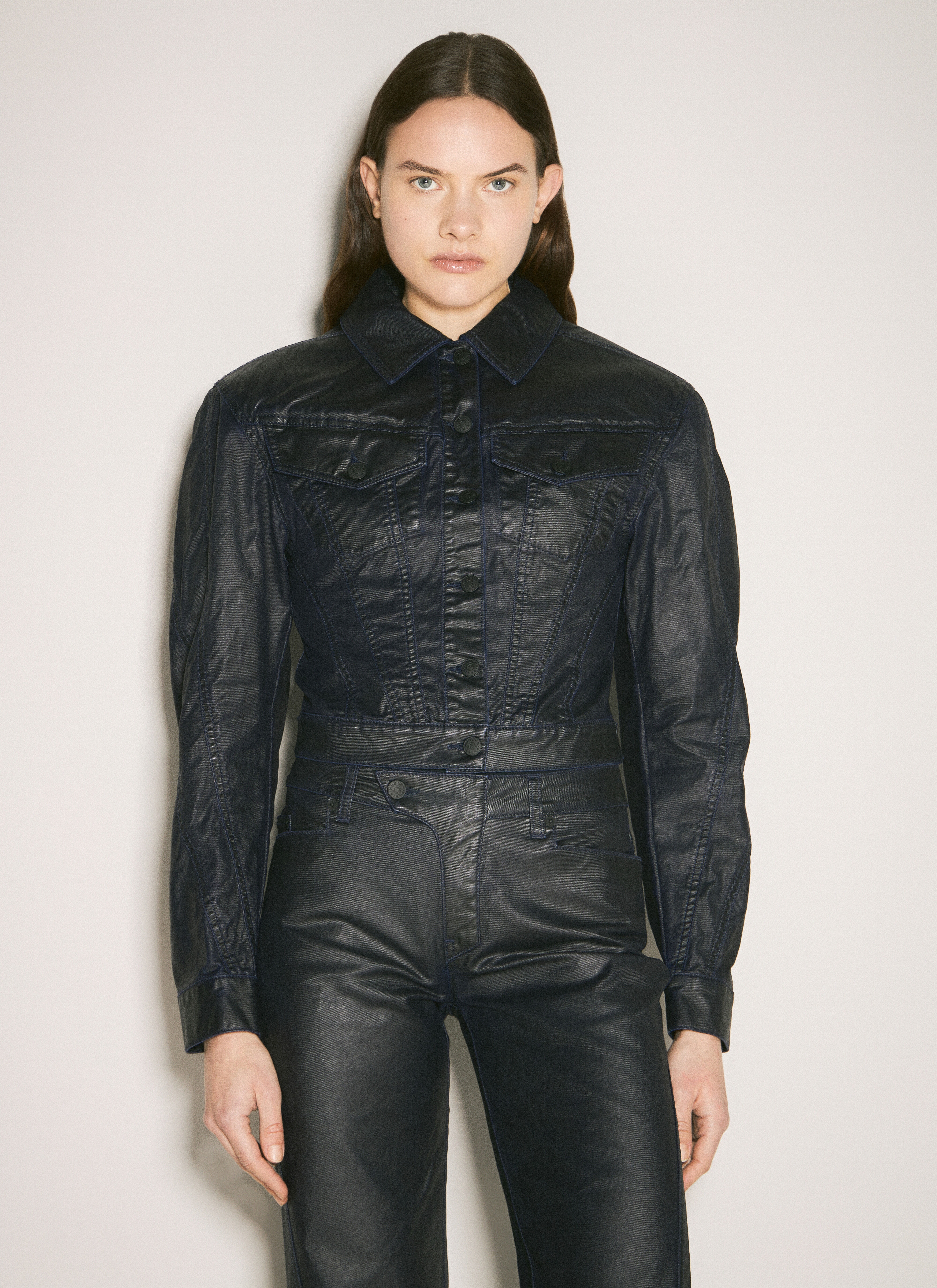 Waxed Denim Jacket - 1