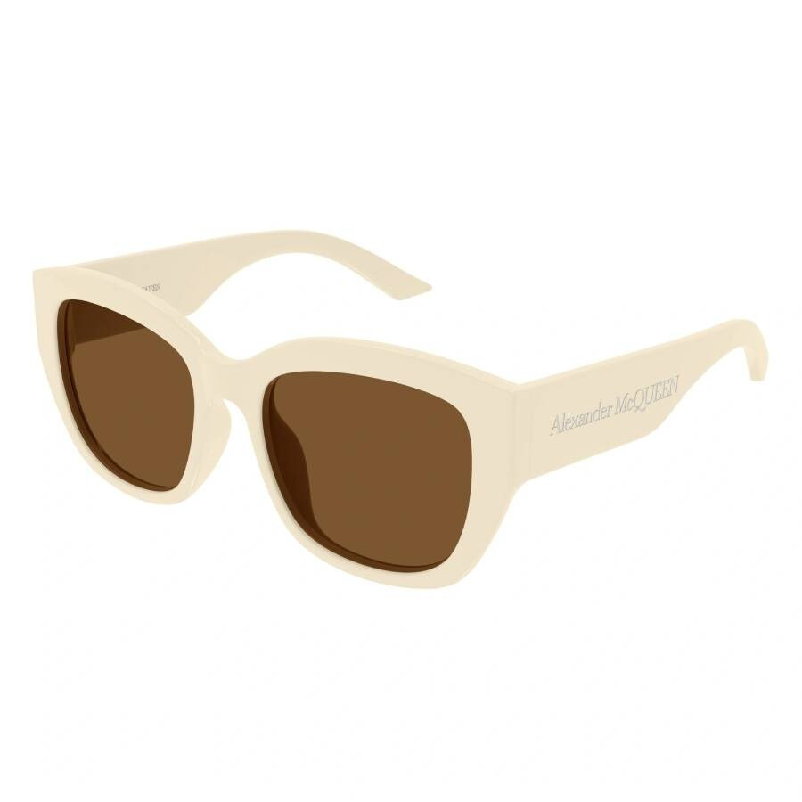 Alexander McQueen Brown Square Ladies Sunglasses AM0451SA 004 55 - 2