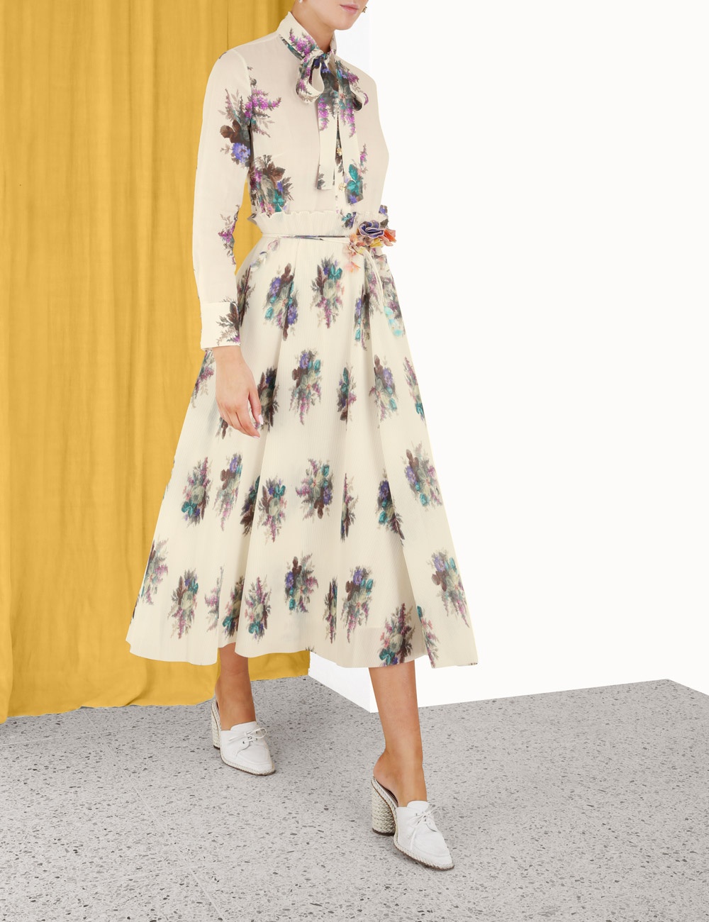 PLEATED MIDI SKIRT - 3