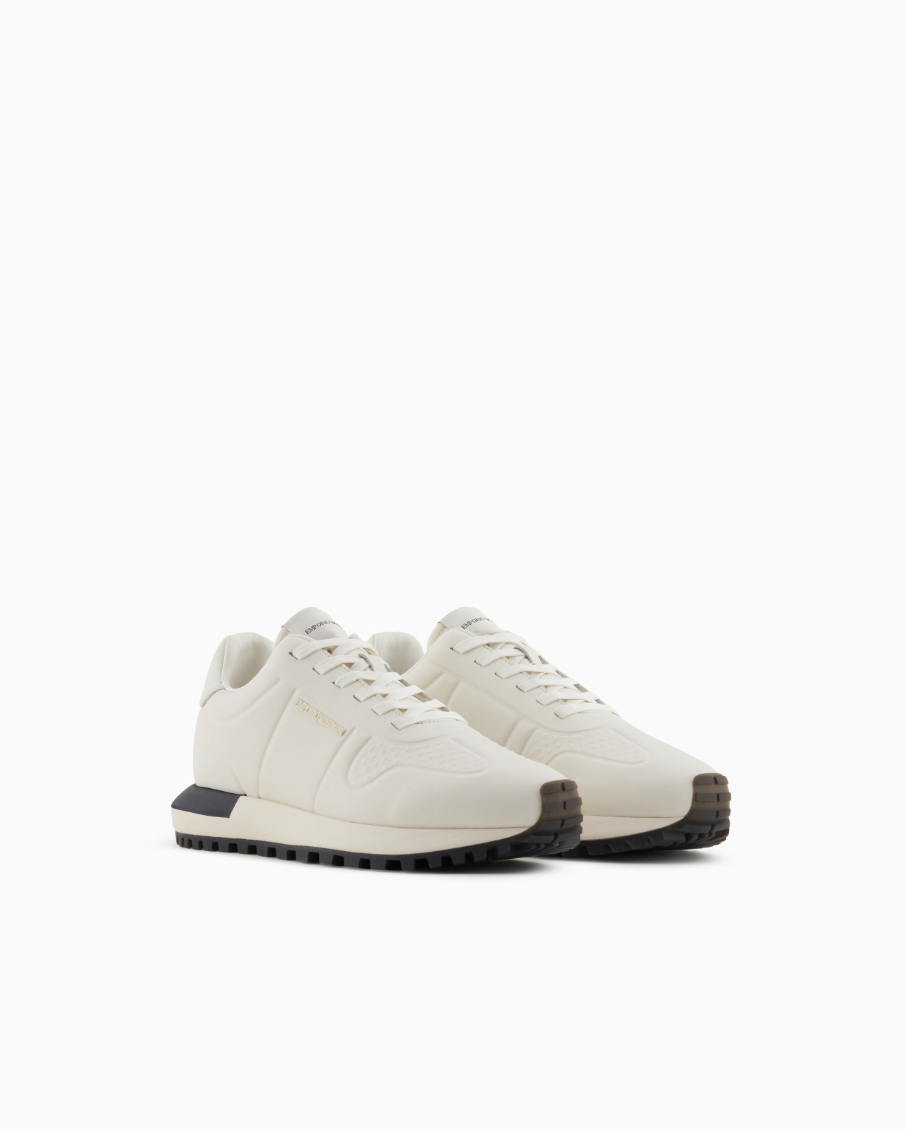 LEATHER SNEAKERS WITH THERMOFORMED DETAILS - 2