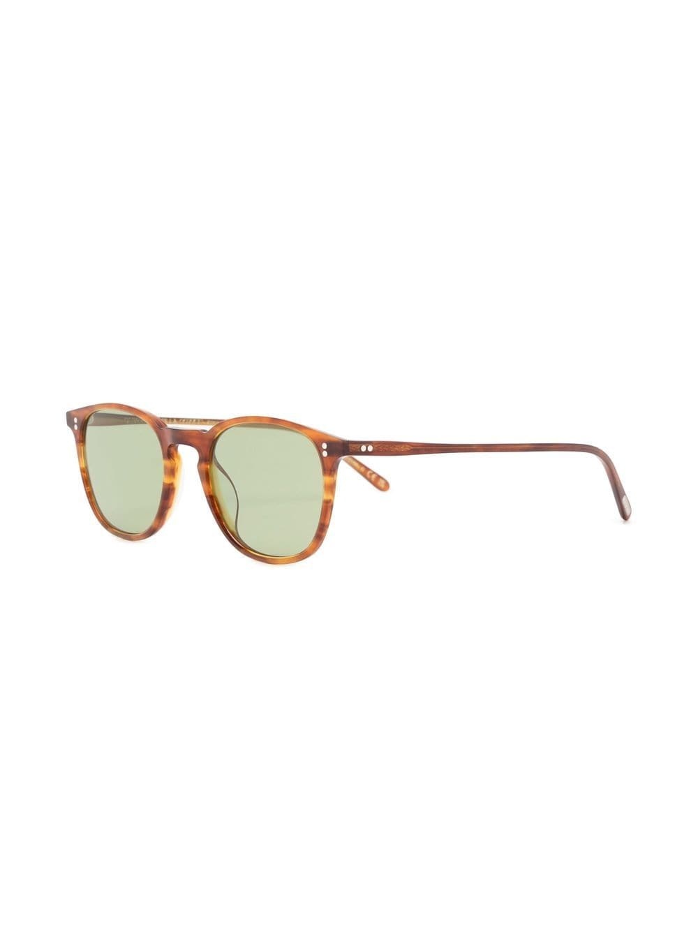 tortoiseshell-effect round-frame sunglasses - 2