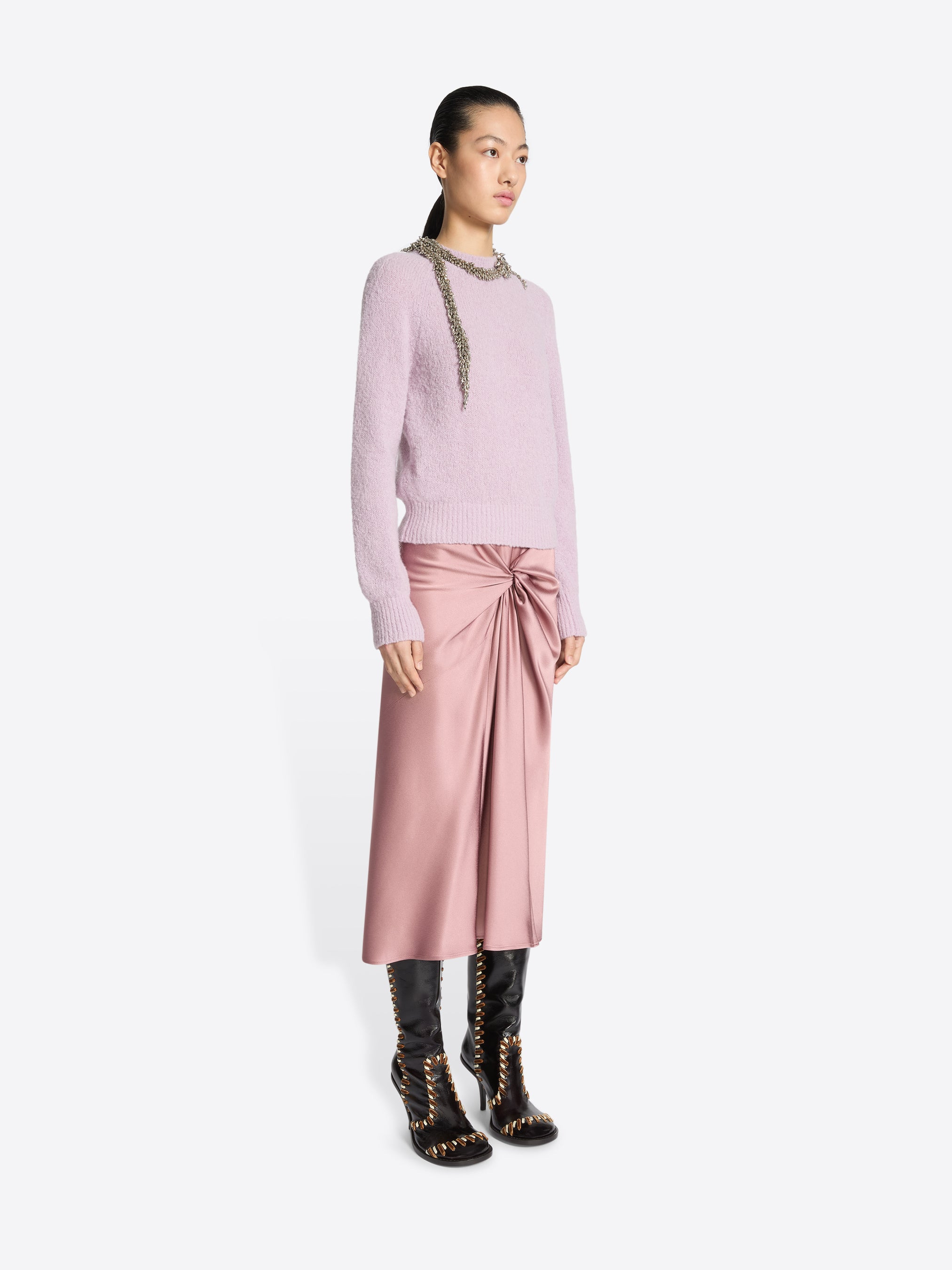 MIDI DRAPED SKIRT - 3