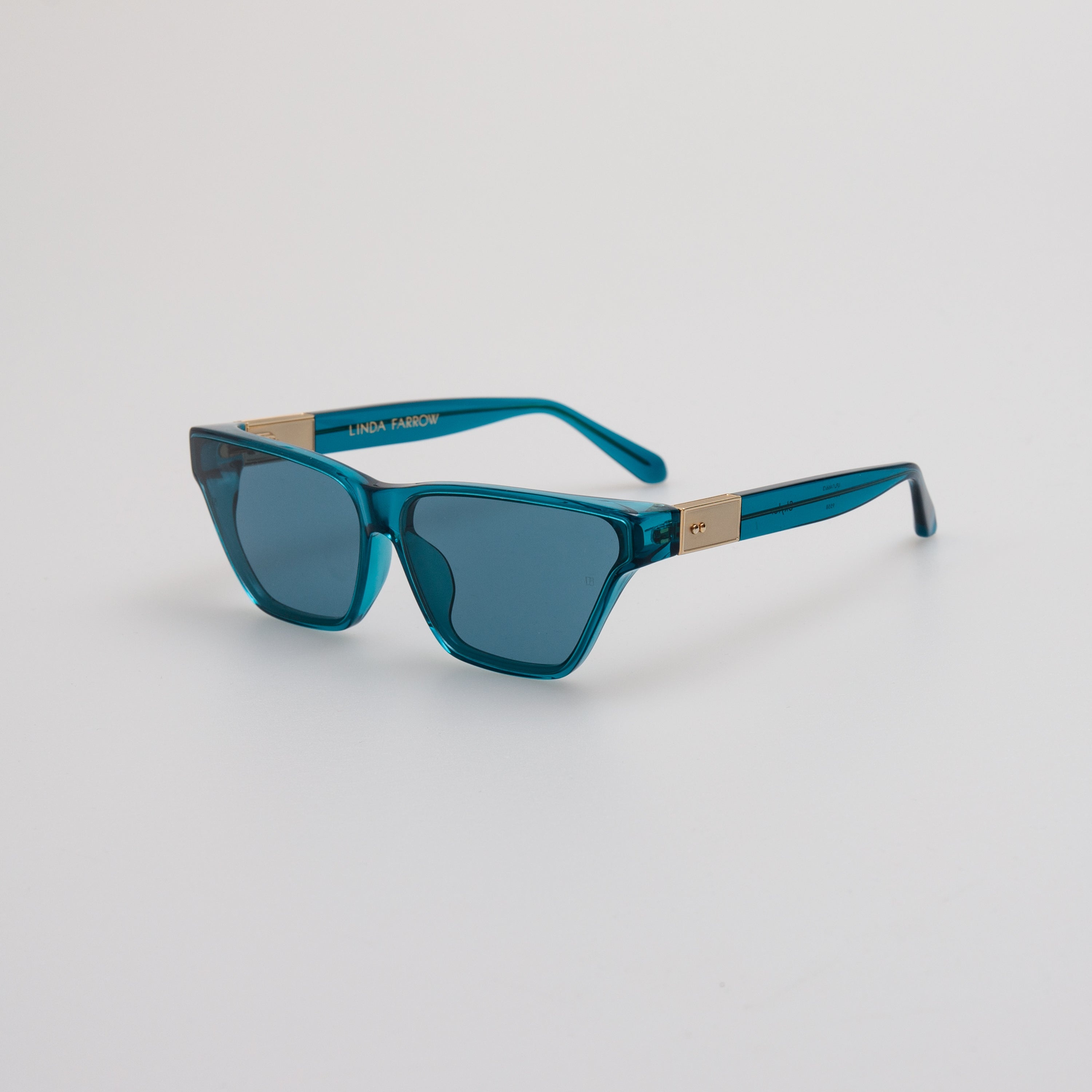 Skyler Cat-Eye Sunglasses in Aqua - 3