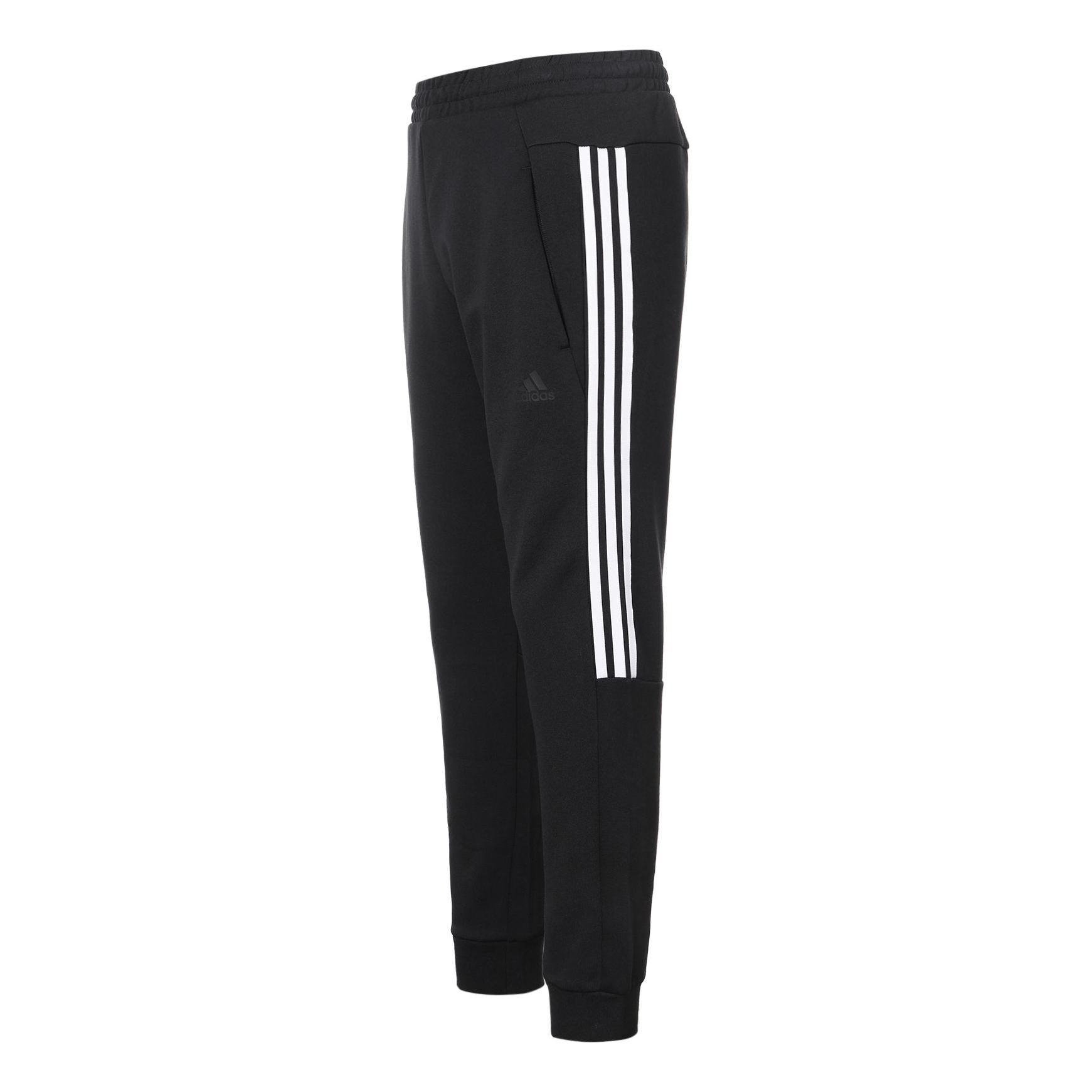 adidas Casual Sports Bundle Feet Lacing Stripe Knit Long Pants Black GP1014 - 2