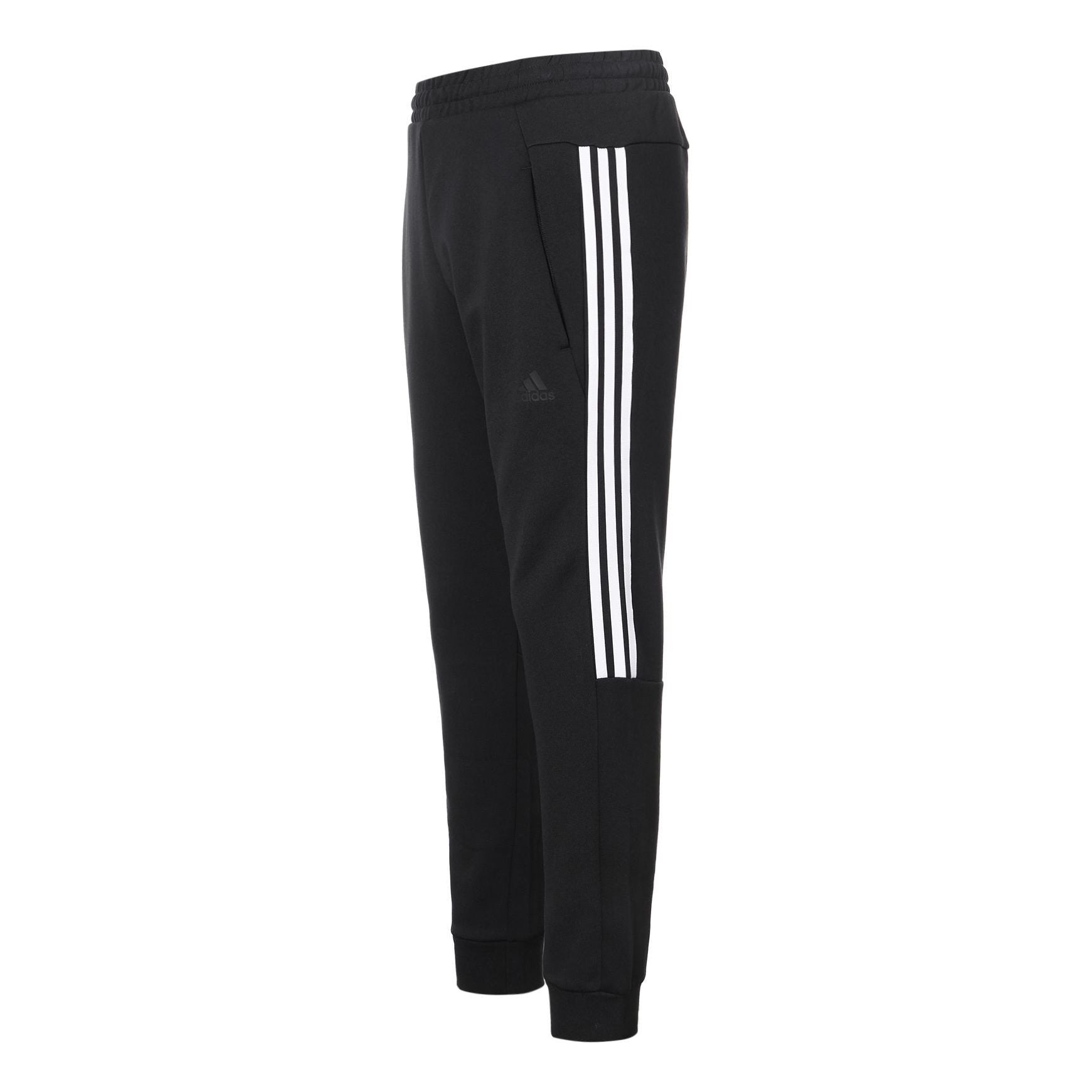 adidas Casual Sports Bundle Feet Lacing Stripe Knit Long Pants Black GP1014 - 1