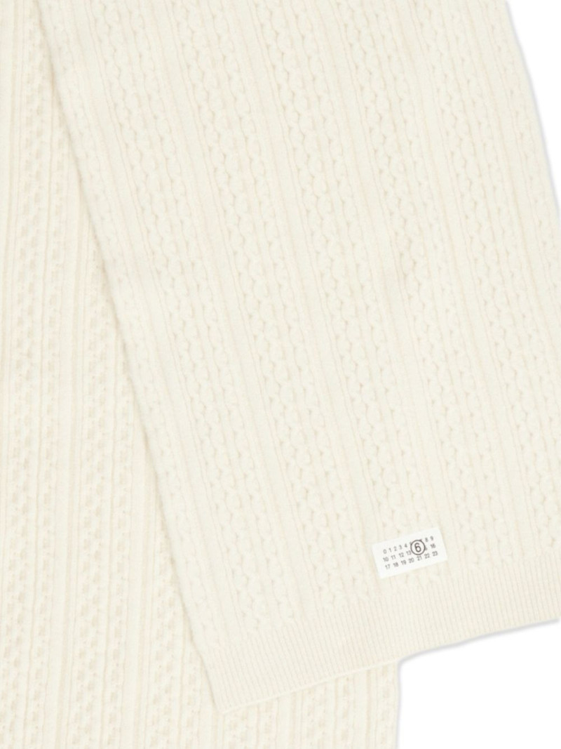 MM6 Maison Margiela ribbed-knit scarf outlook