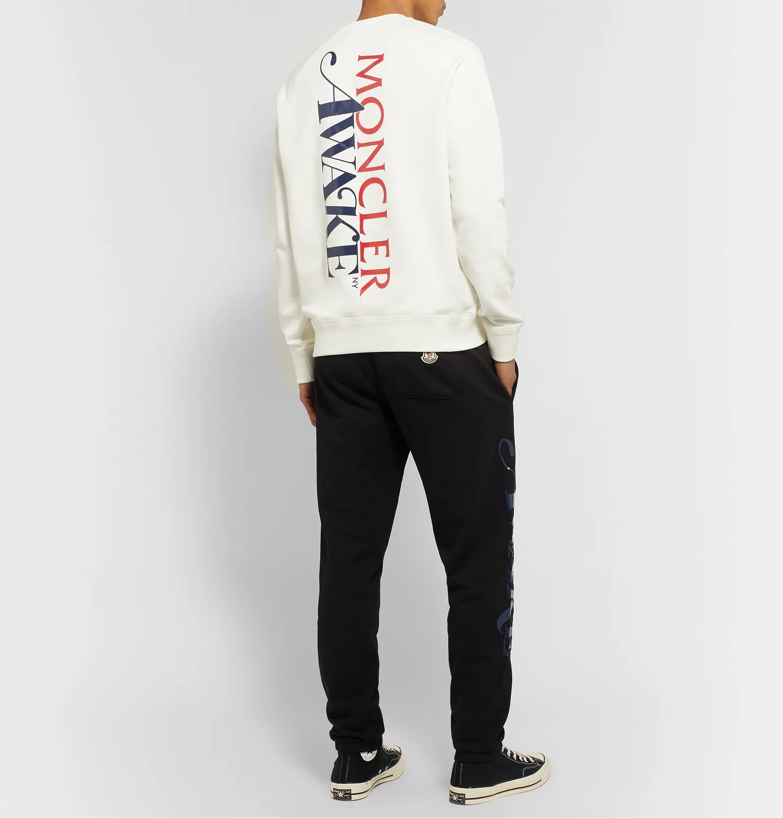 + Awake NY 2 Moncler 1952 Logo-Detailed Loopback Cotton-Jersey Sweatshirt - 2