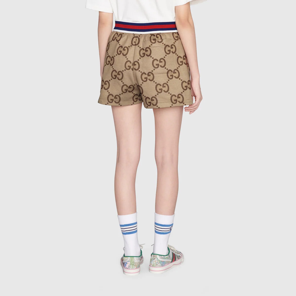 Gucci Tiger jumbo GG jersey shorts - 5