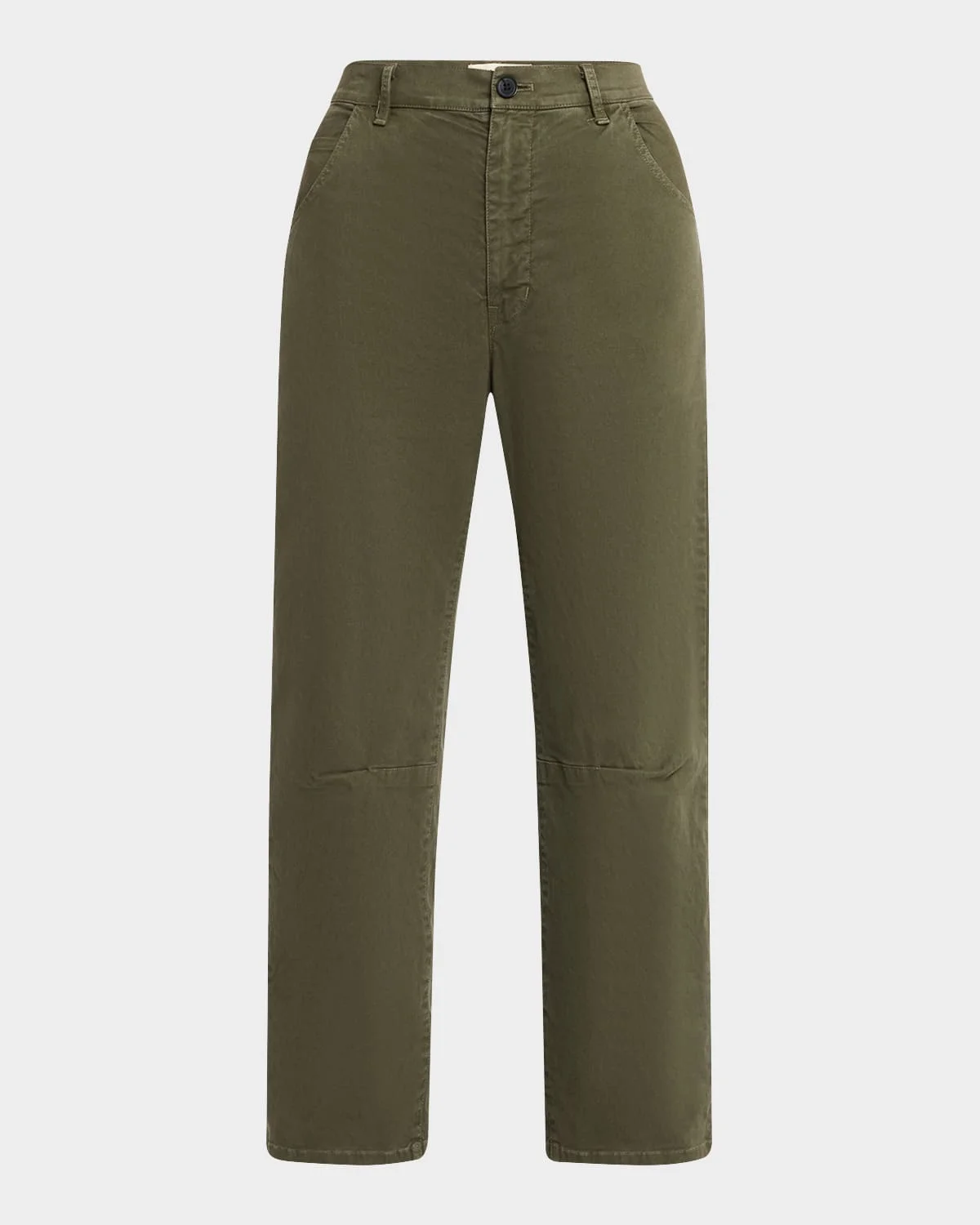 Emerson Brushed Cotton Barrel-Leg Crop Pants - 1