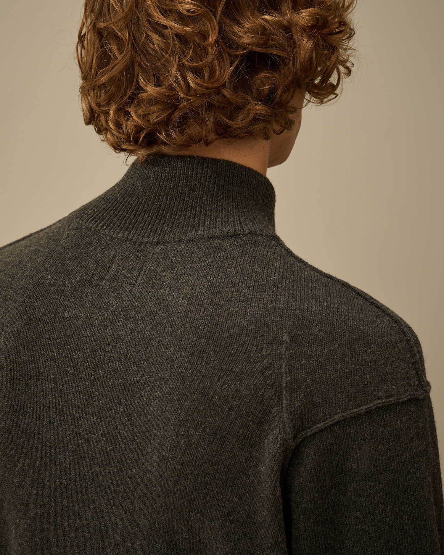 Lambswool GRS Half Zip Sweater - 6