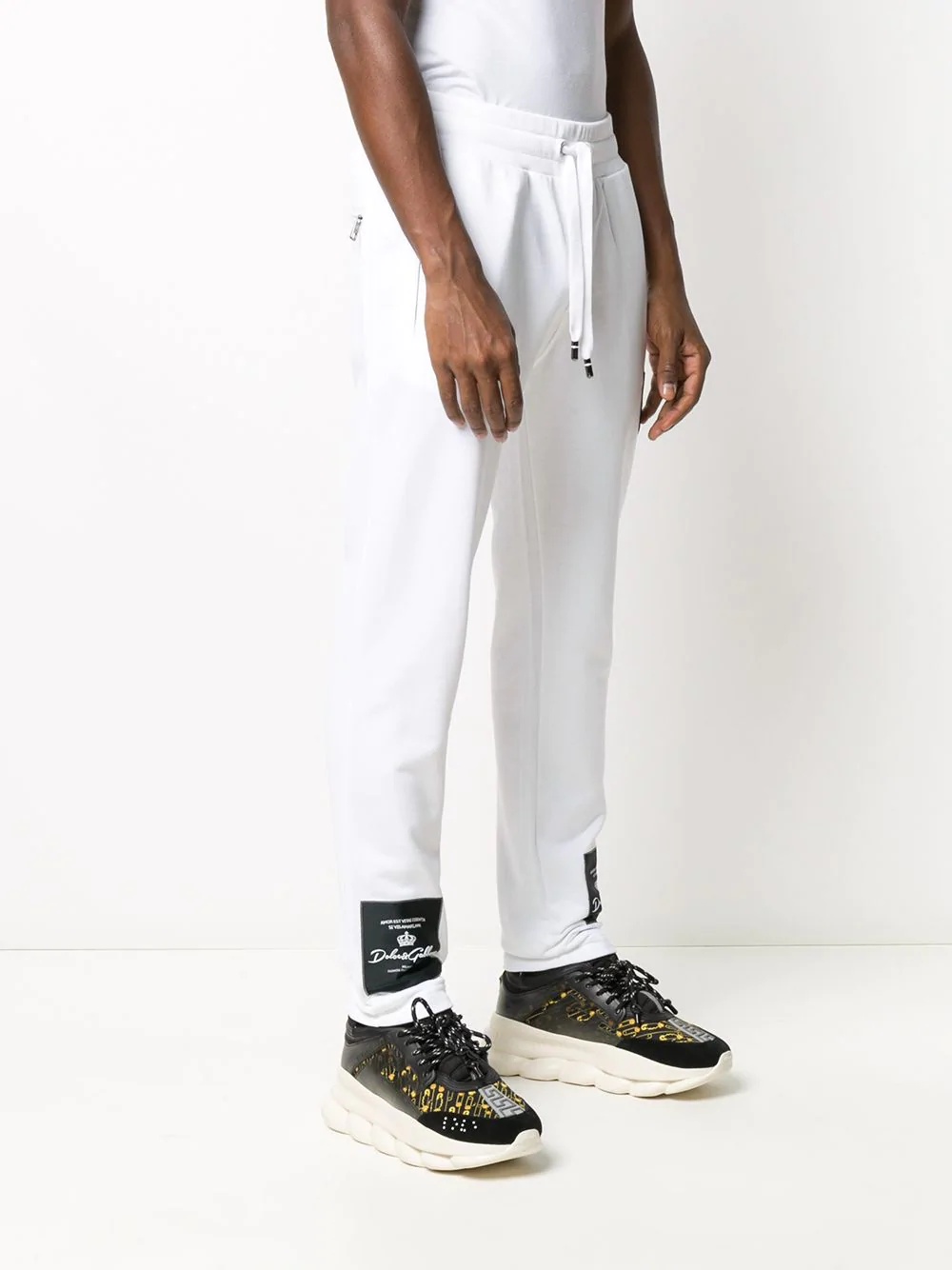 logo patch track pants - 3