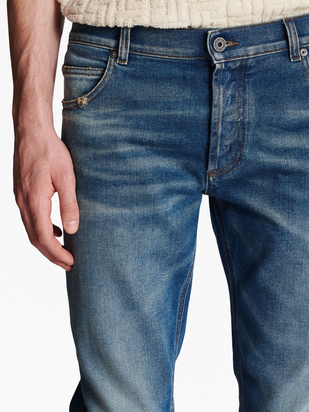 mid-rise slim-fit jeans - 6
