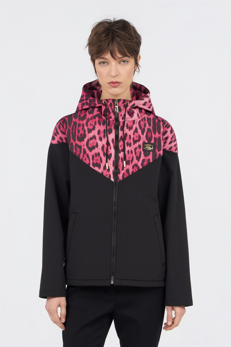 Hooded Bomber Jacket in Leopard Print 3