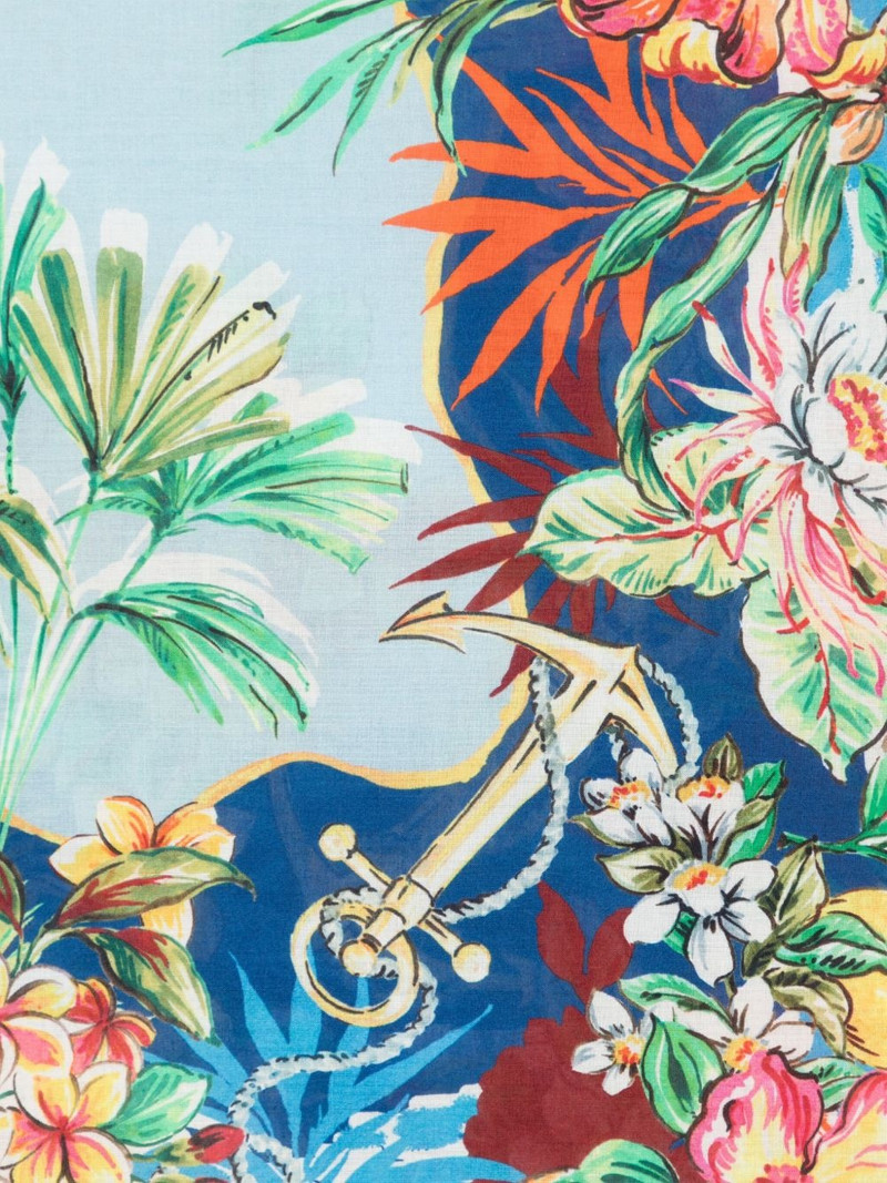 maje floral-print scarf outlook
