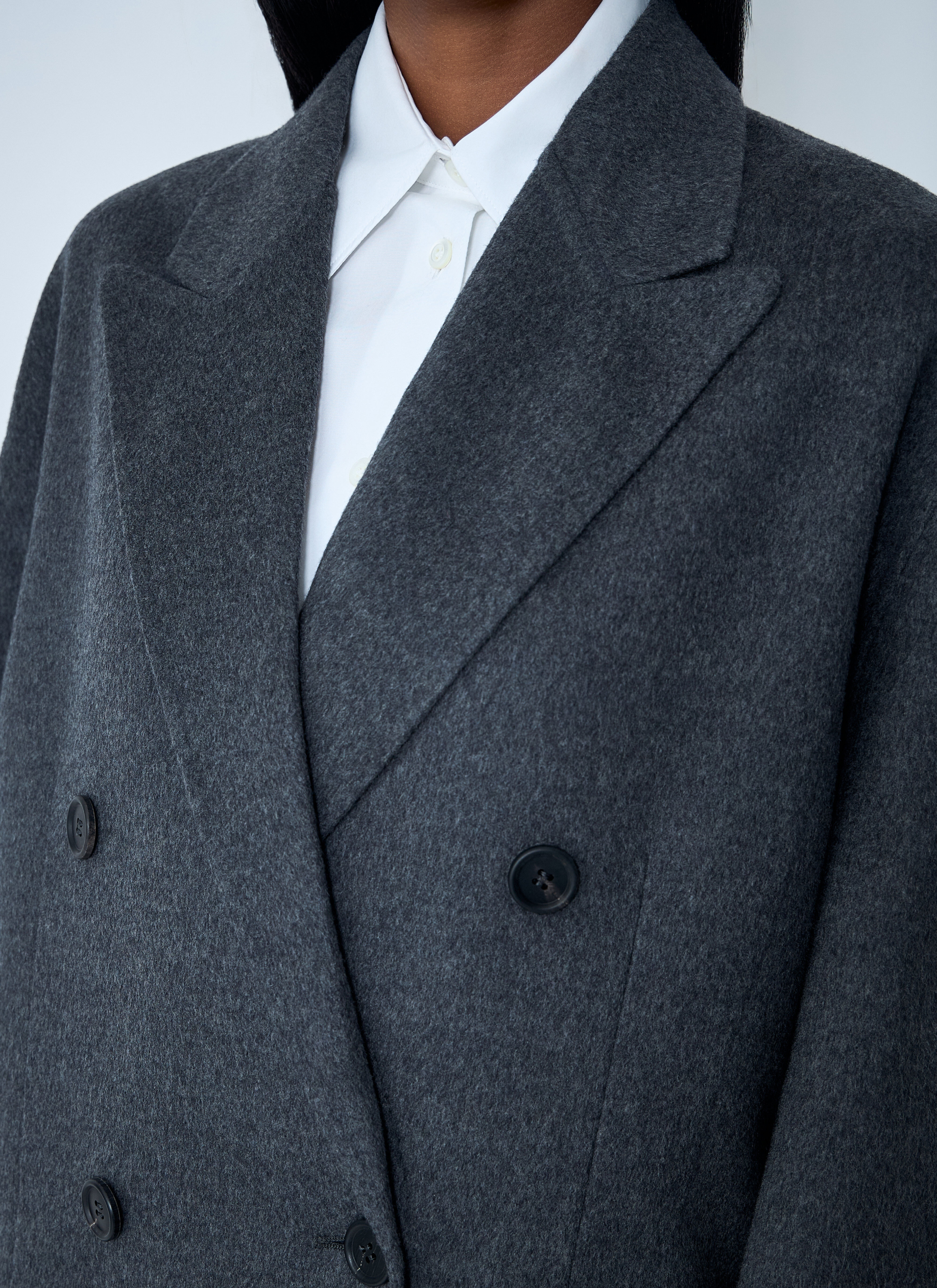 Long Wool-Blend Coat - 5
