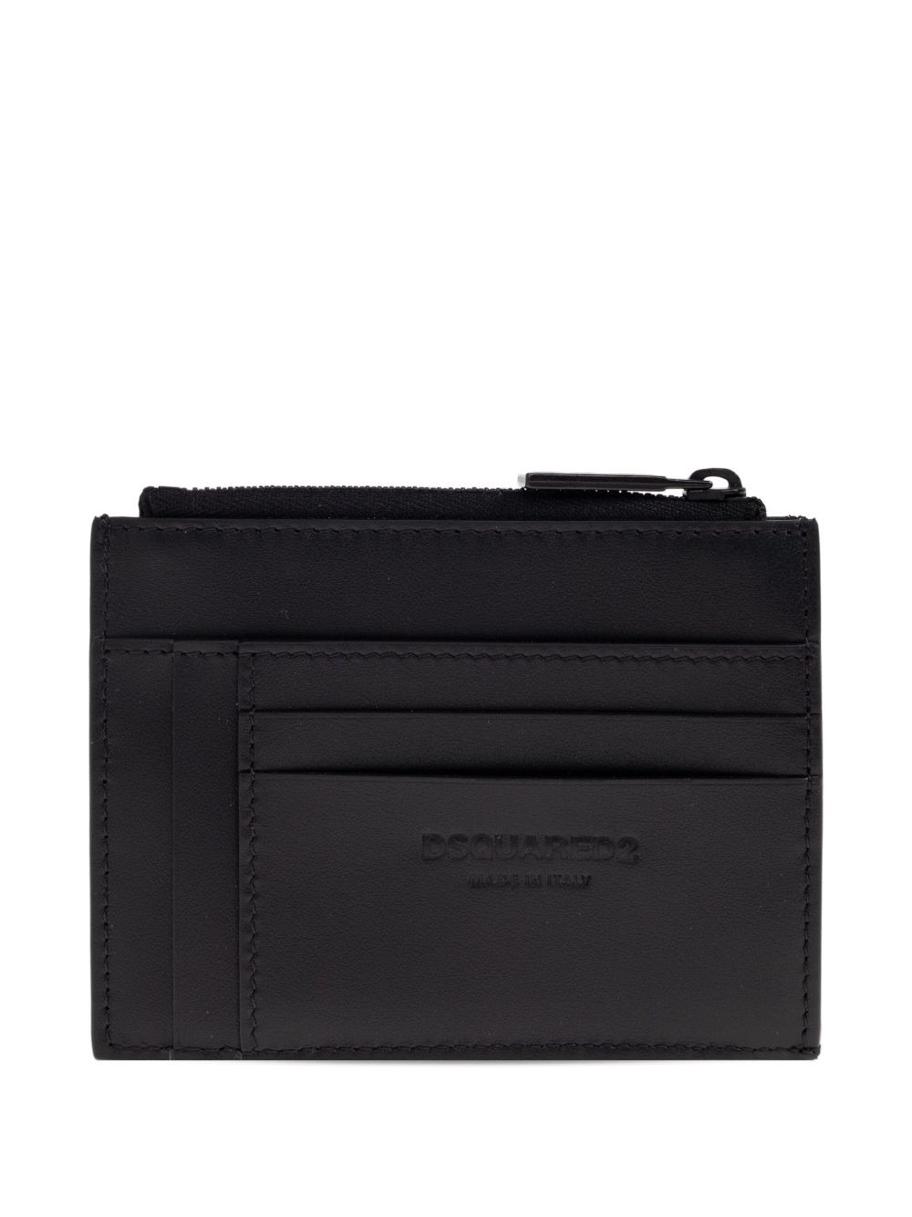 zip-fastening logo cardholder - 2