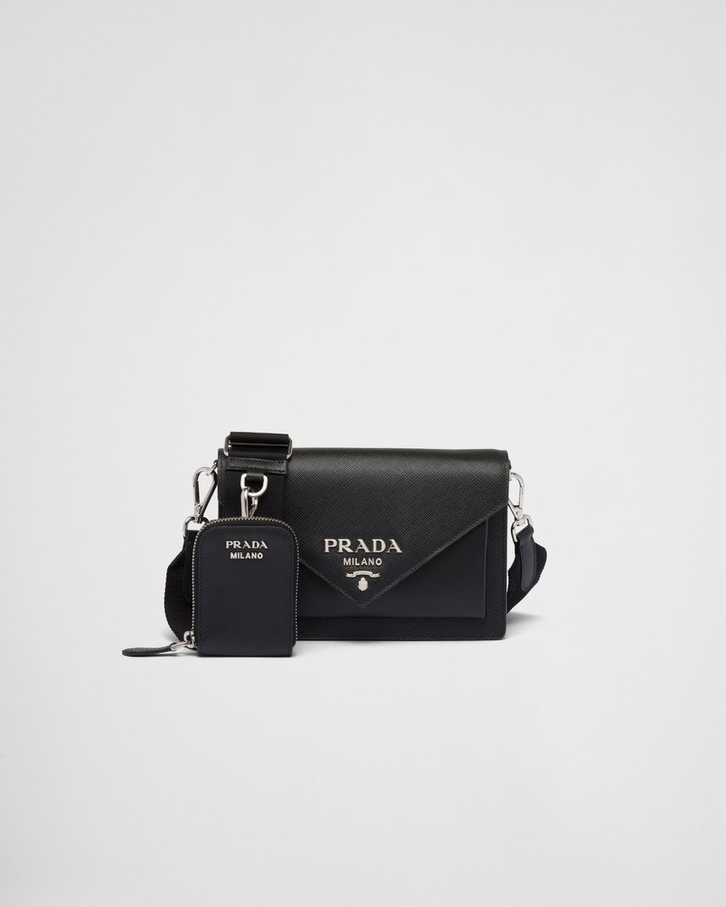 Saffiano leather mini envelope bag 1