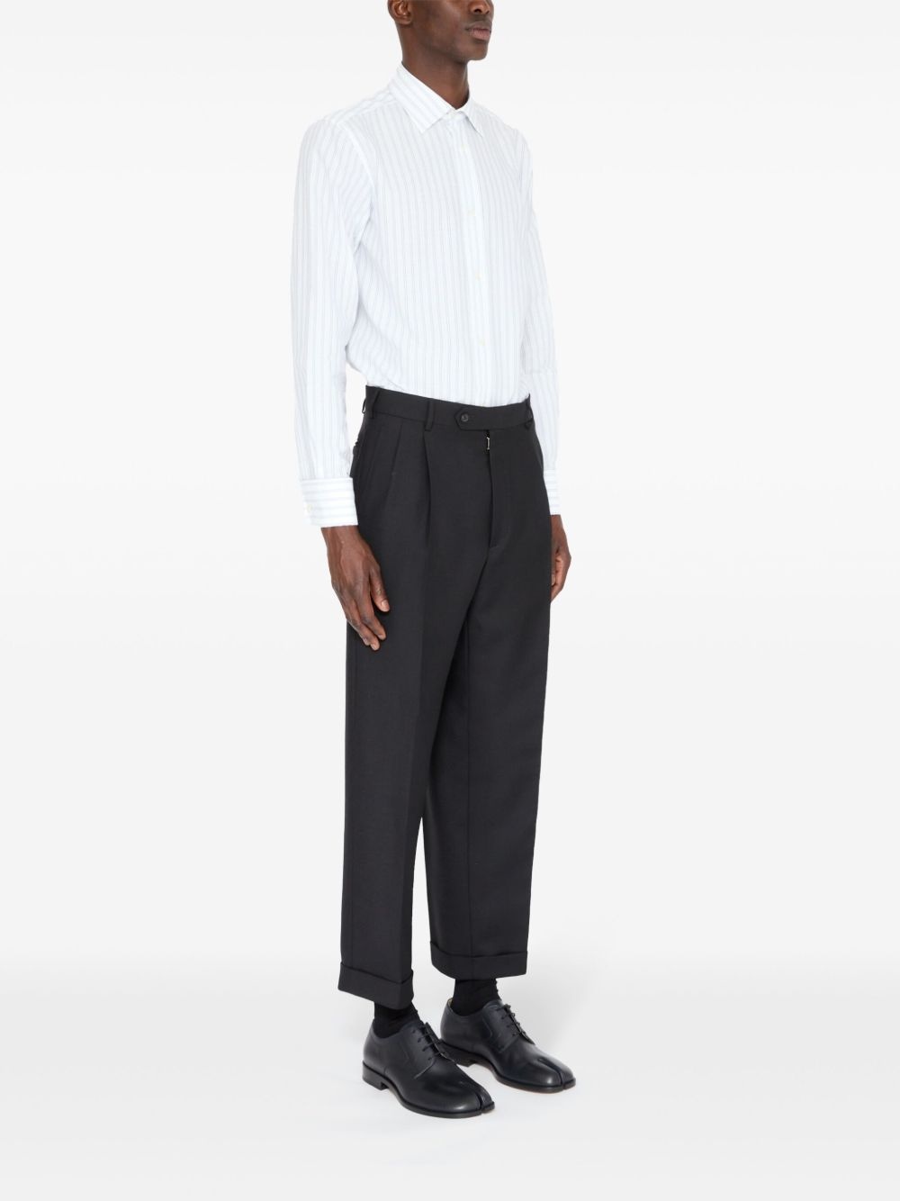 four-stitch logo tailored trousers - 3