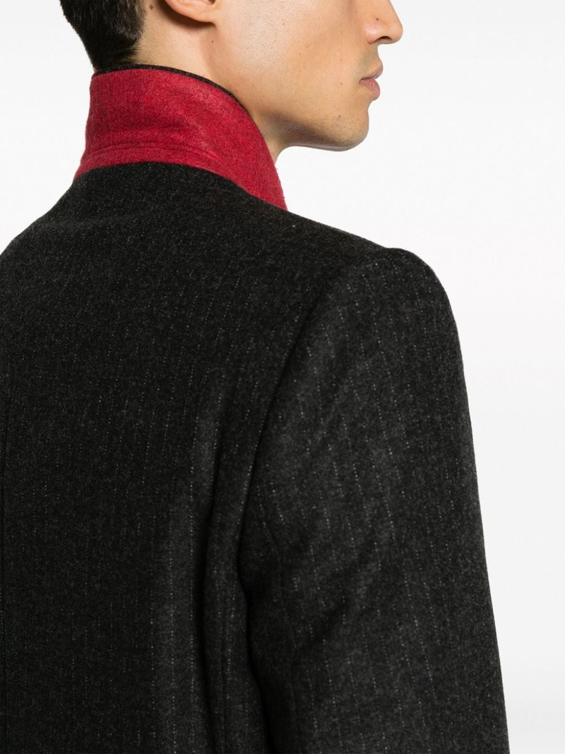 Viks striped single-breasted blazer 6