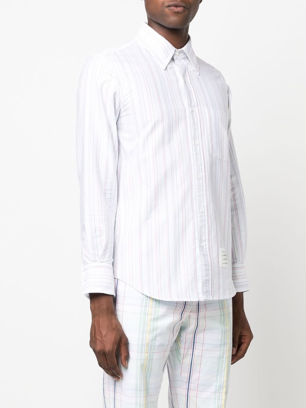 university-stripe long-sleeve shirt - 3