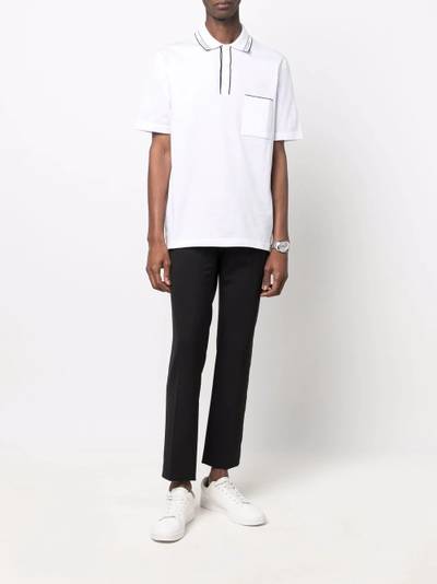 Salvatore Ferragamo logo-collar polo shirt outlook