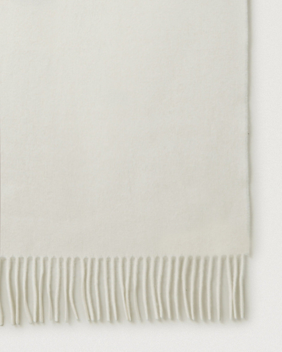 Small Solid Merino Wool Scarf Cream Merino Wool - 3