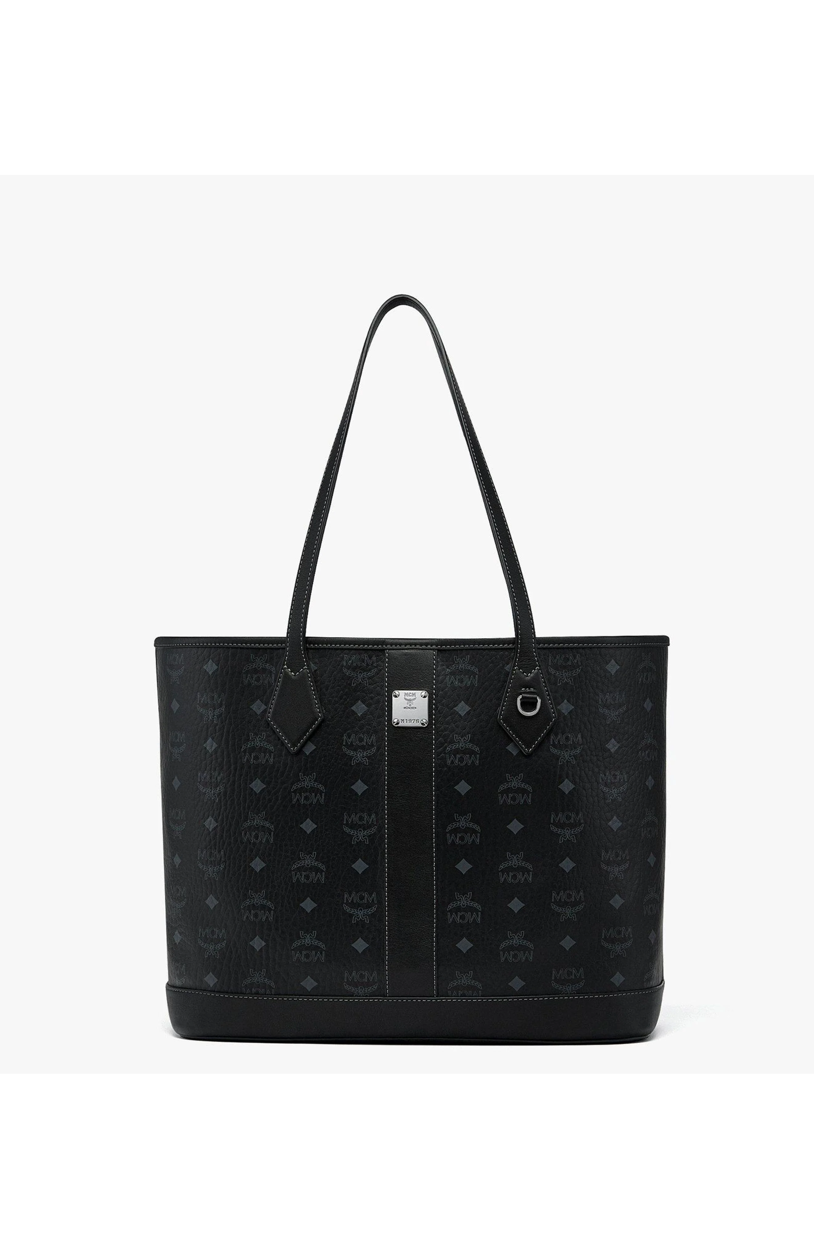 MCM New Medium Liz Shopper in Visetos in Black at Nordstrom - 1