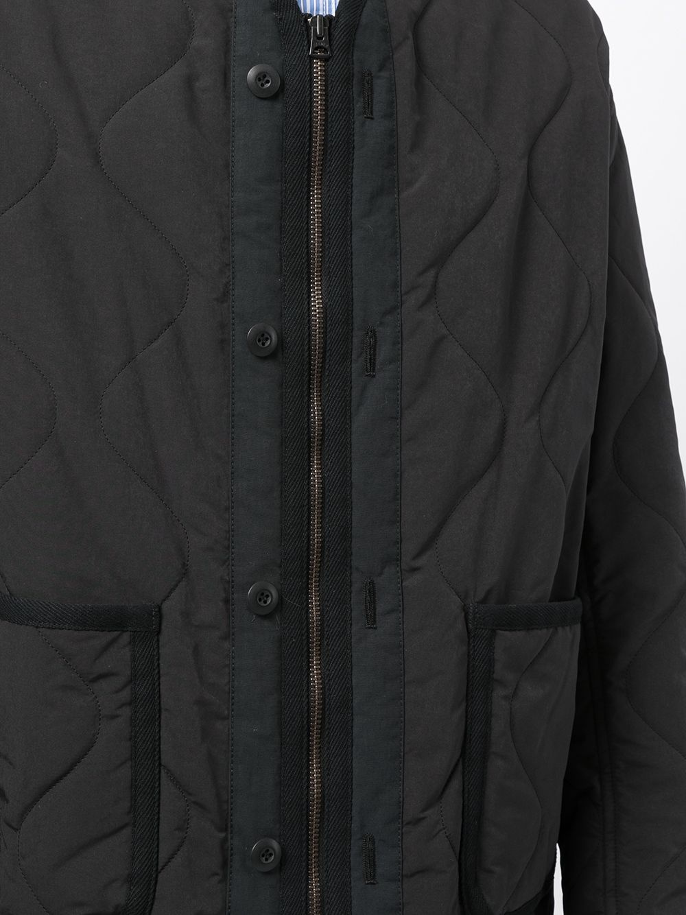 zip-up quilted bomber jacket - 5