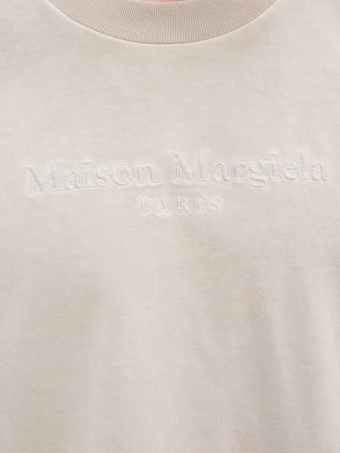 Resin logo-embroidered cotton T-shirt - 3