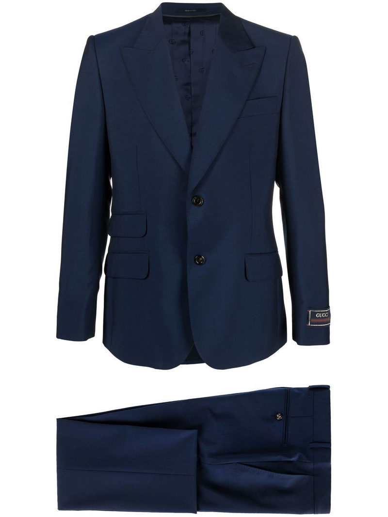 single-breasted wool-blend suit 1