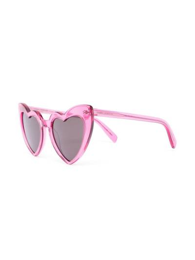 SAINT LAURENT heart-frame tinted sunglasses outlook