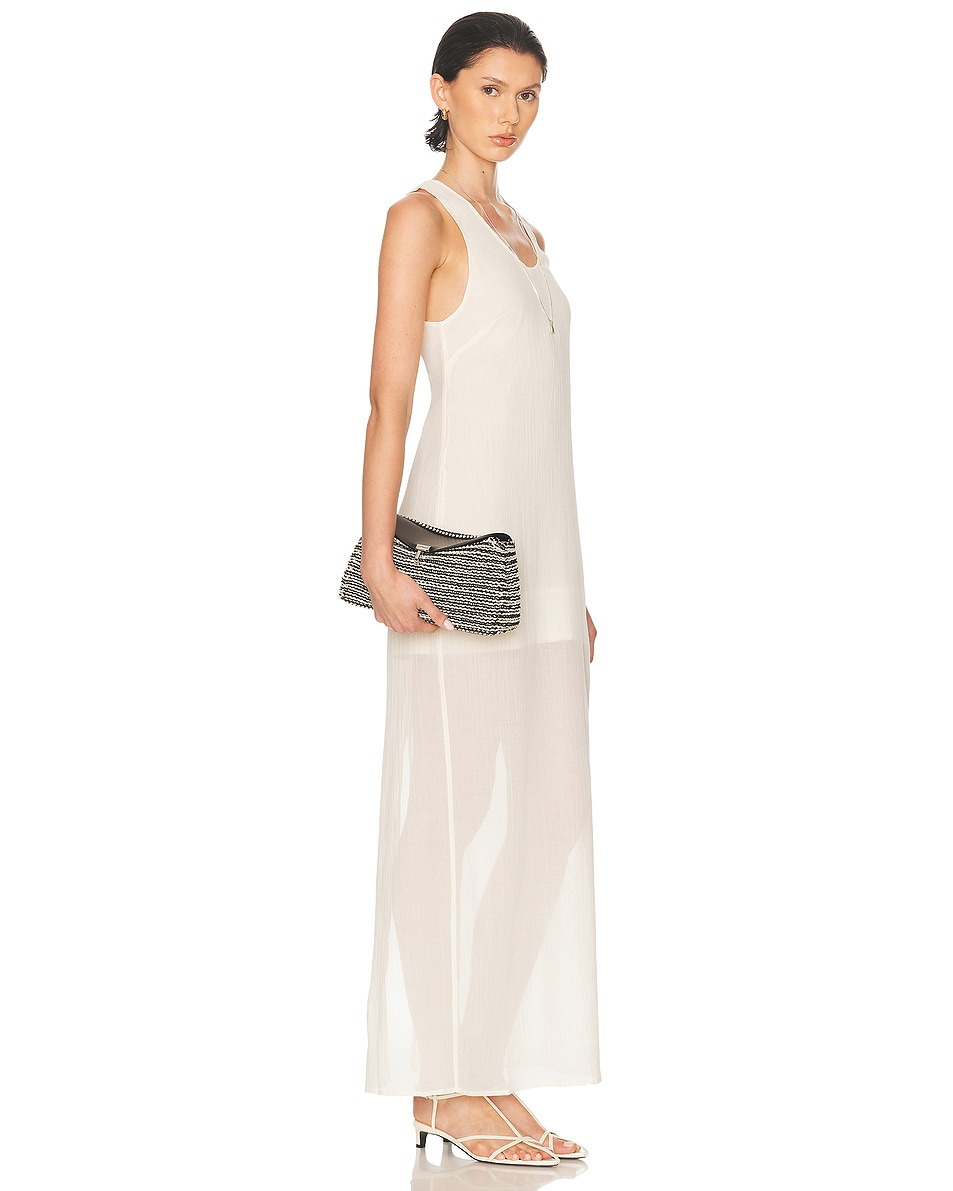 T-Lock Woven Leather Clutch - 2
