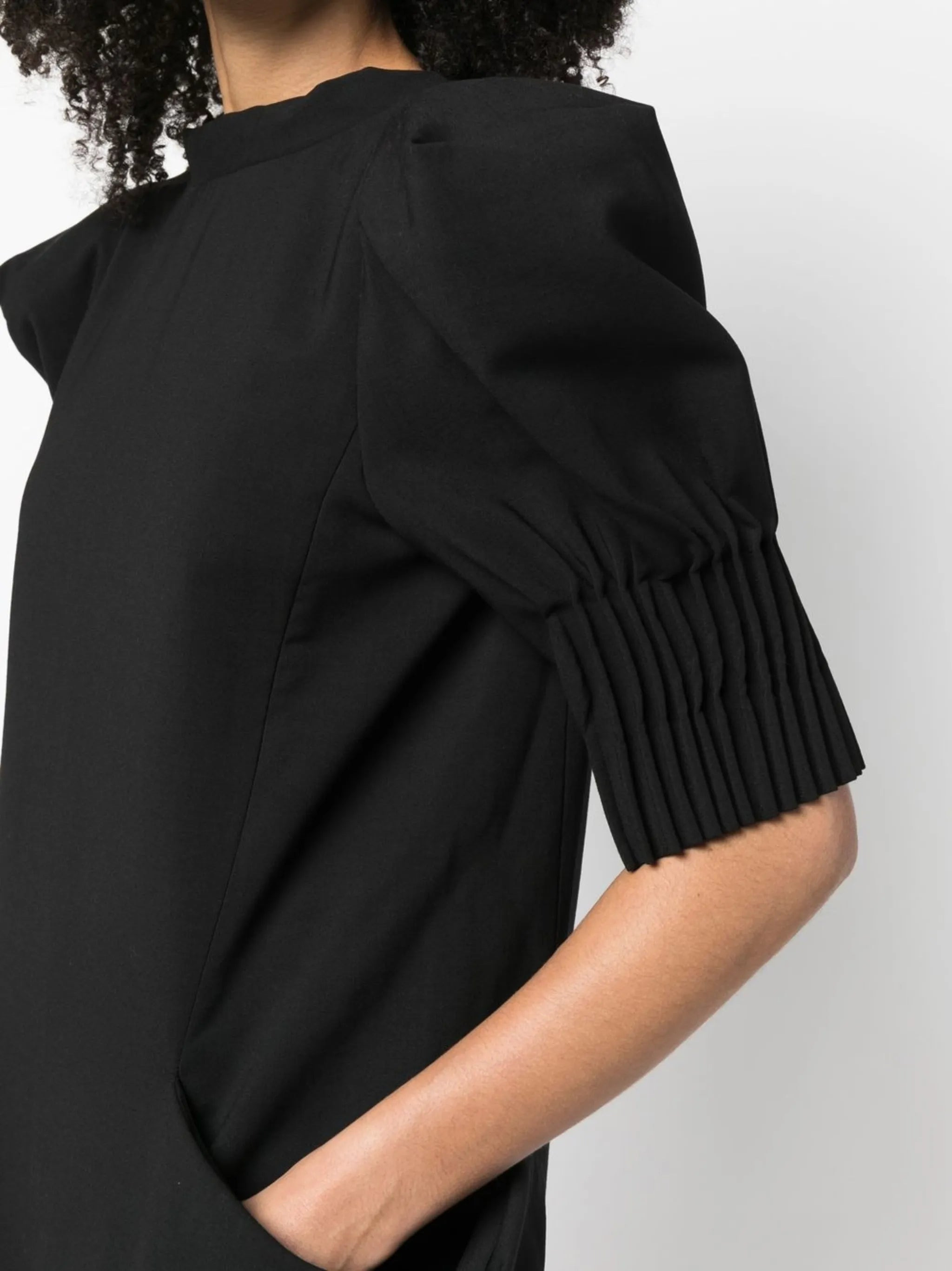 Bite Studios Short-sleeve Wool Midi Dress - 5