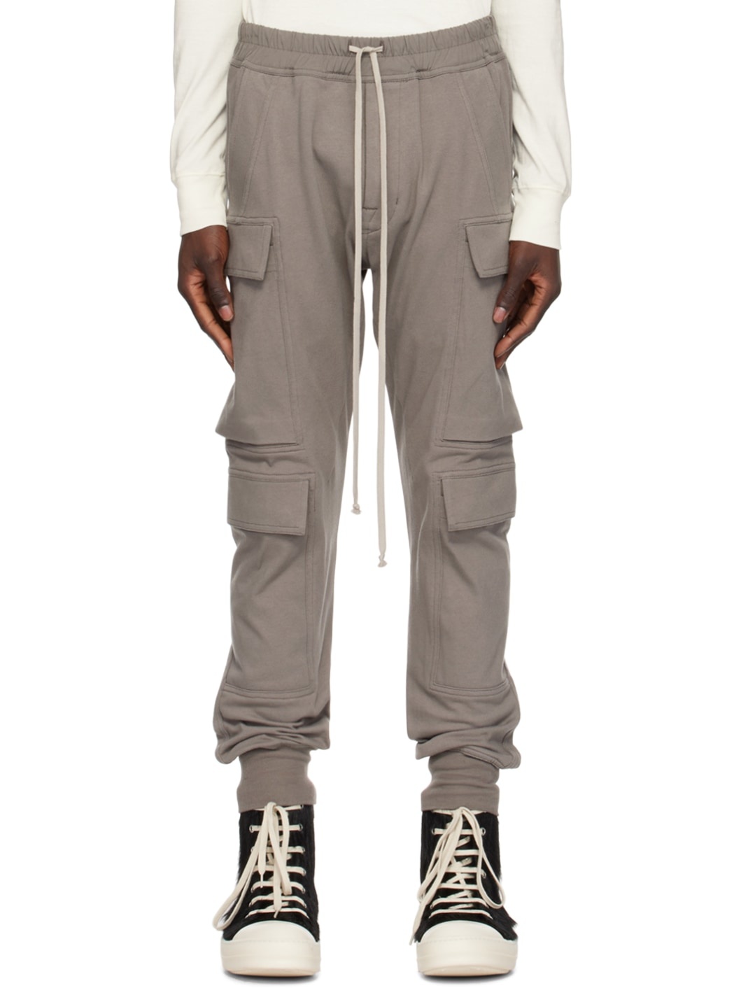 Gray Mastodon Mega Cargo Pants - 1