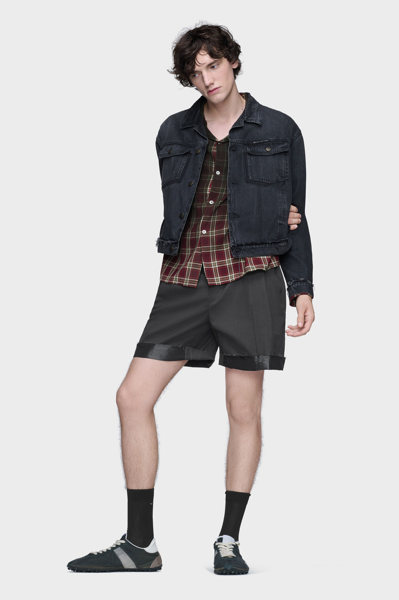 Gradient check shirt 6