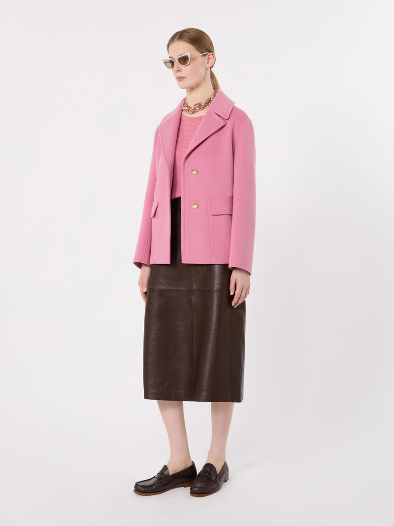 'S Max Mara SISSY Drap wool single-breasted jacket - PINK outlook