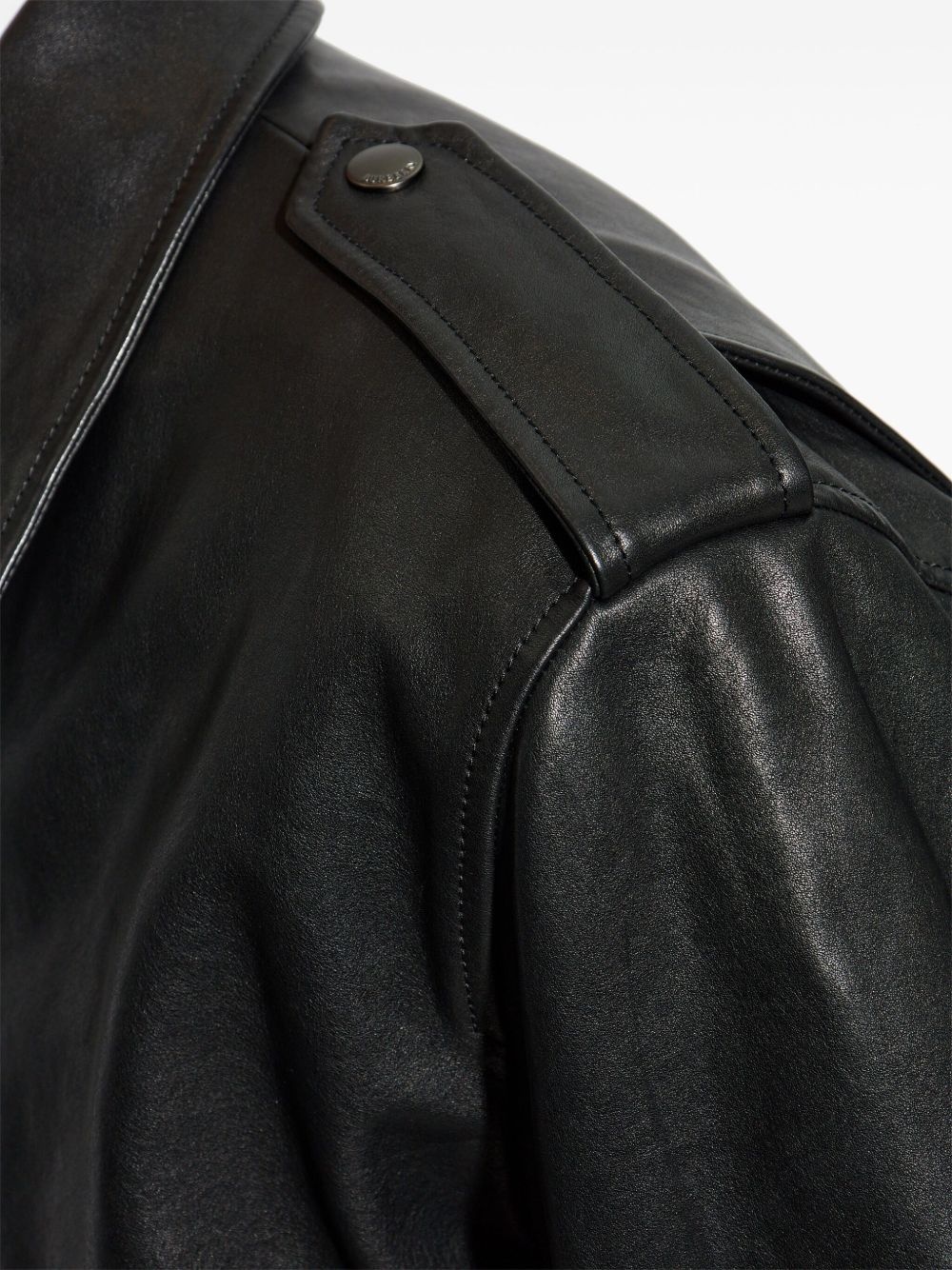leather bomber jacket - 5