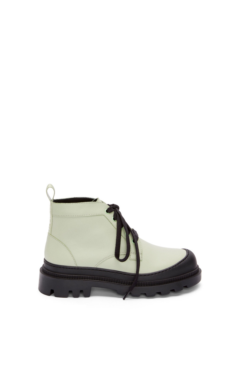 Mid combat boot in calfskin 1