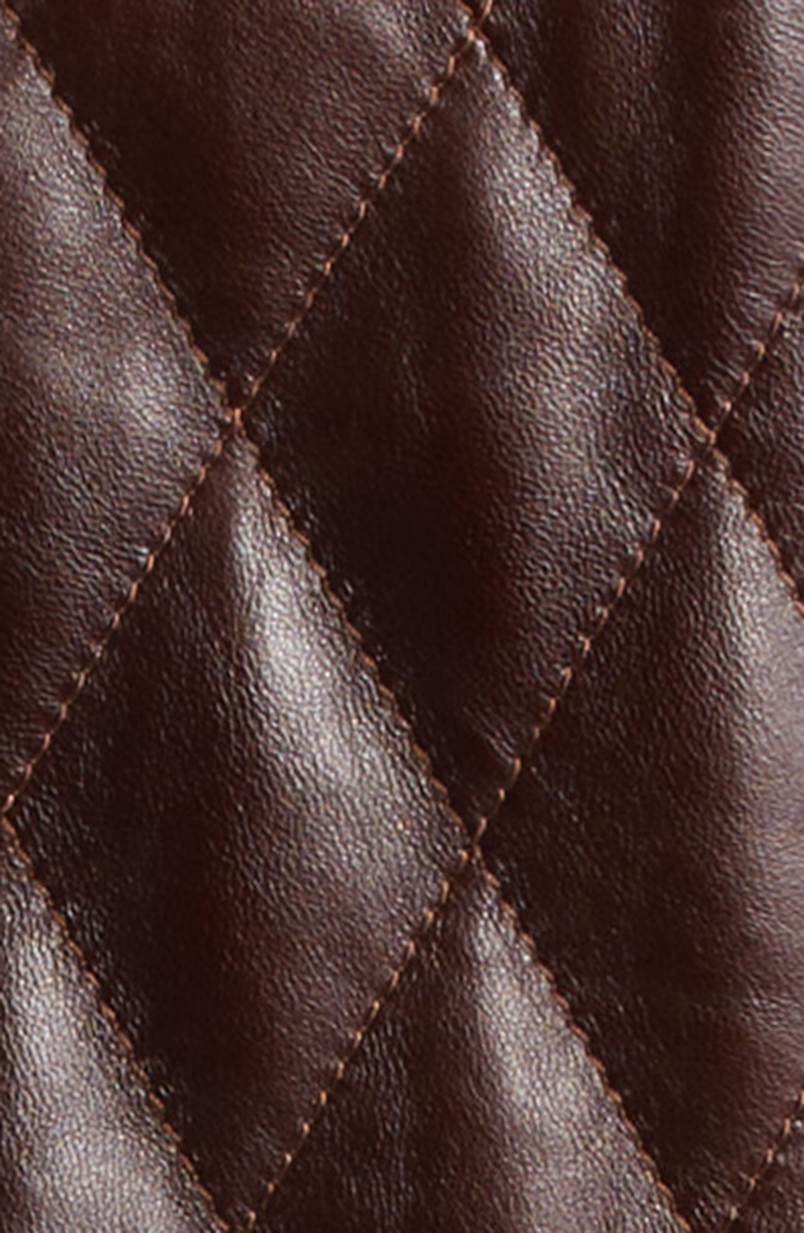 Nili Lotan Amy Quilted Leather Jacket in Bordeaux at Nordstrom - 6