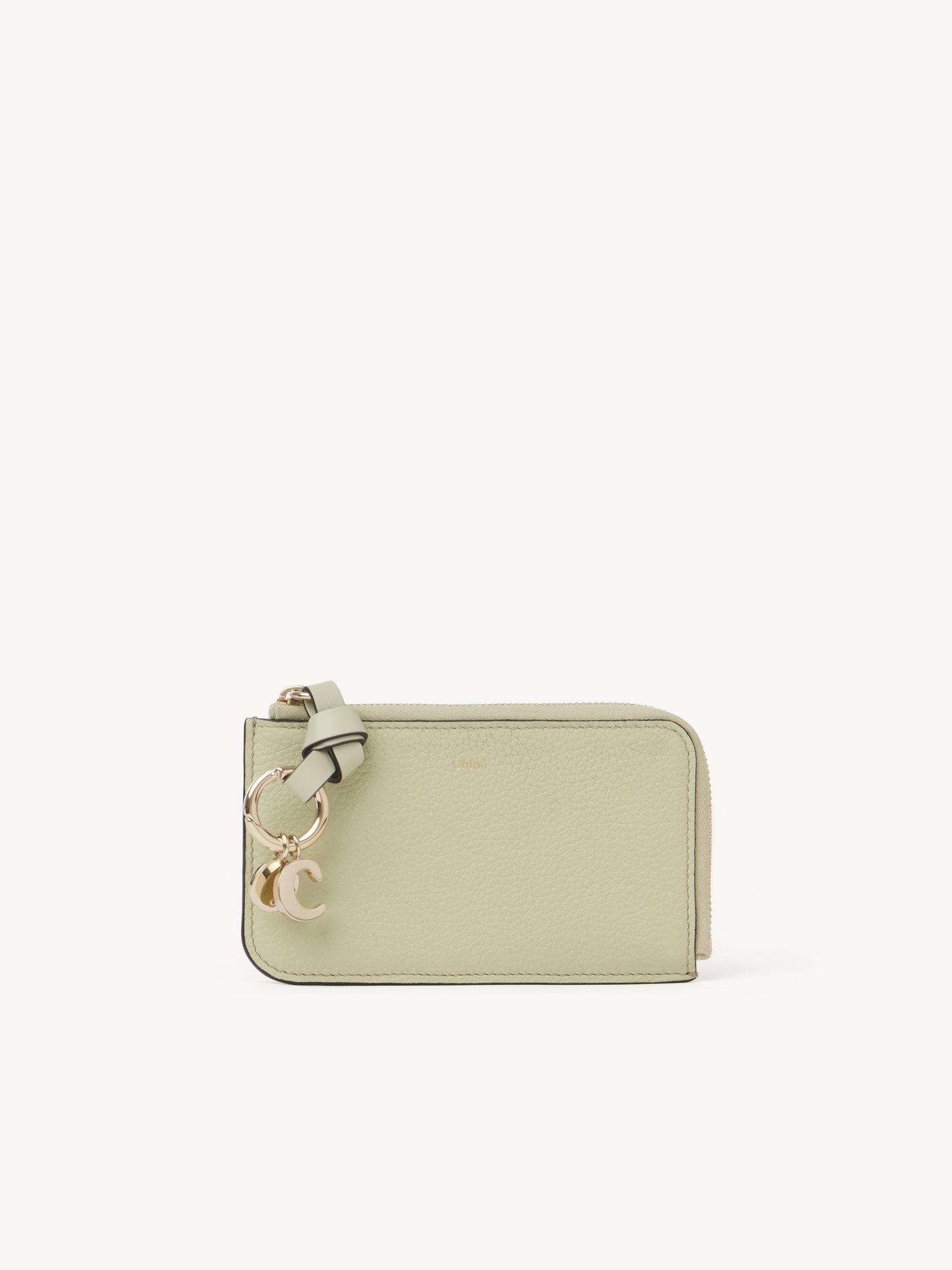 ALPHABET PURSE IN GRAINED & SHINY LEATHER - 1